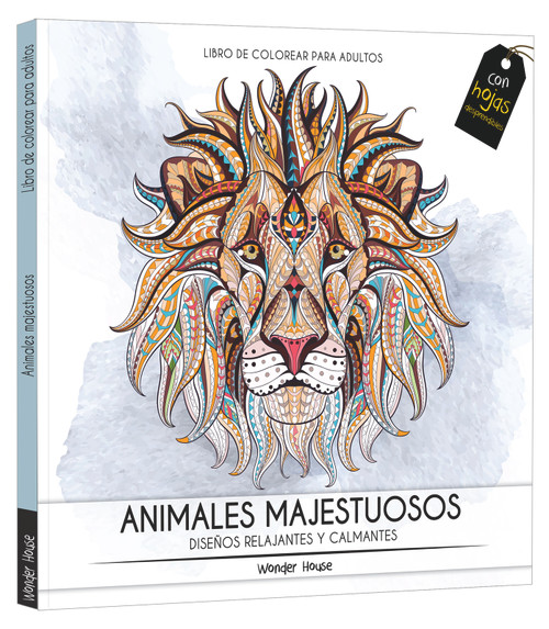Adult Colouring Books Majestic Animals - Spanish by , 9789362143099