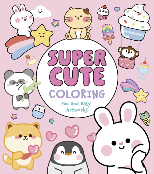 Super Cute Coloring (Fun and Easy Artworks) by Violet Peto, Amy McSimpson, 9781398859074