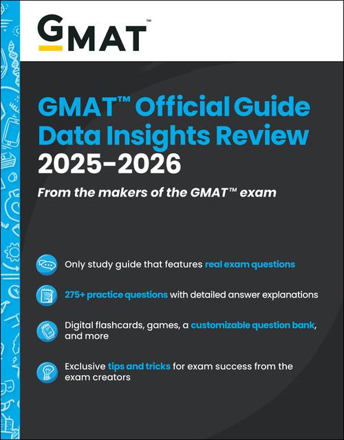 GMAT Official Guide Data Insights Review 2025-2026 (Book + Online Question Bank) by GMAC (Graduate Management Admission Council), 9781394333899