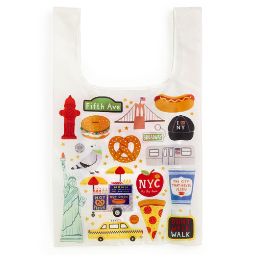 The Big Apple Packable Nylon Tote Bag by Galison, 9780735385443