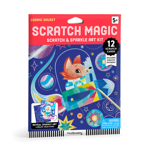 Cosmic Galaxy Scratch & Sparkle Art Activity Kit by Mudpuppy, 9780735386471