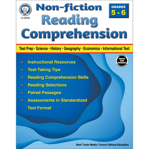 Nonfiction Reading Comprehension Workbook, Grades 5 - 6 by Schyrlet Cameron, 9781622239078