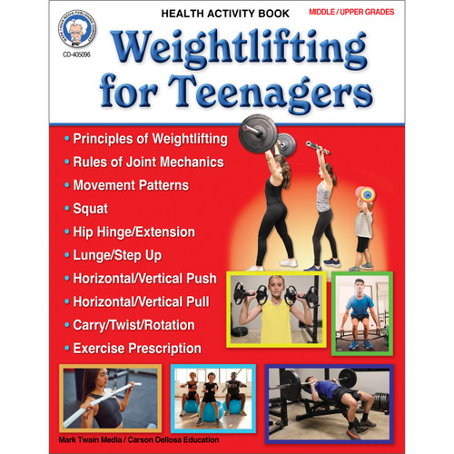 Weightlifting for Teenagers Workbook, Grades 6 - 12 by Jacob Nelson, 9781622239108