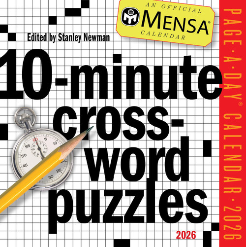 Mensa 10-Minute Crossword Puzzles Page-A-Day® Calendar 2026 by Stanley Newman, Workman Calendars, 9781523530557