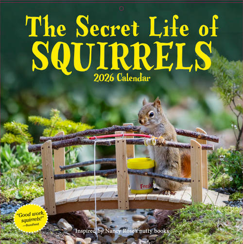 Secret Life of Squirrels Wall Calendar 2026 by Nancy Rose, Workman Calendars, 9781523531257