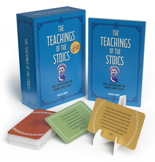 The Teachings of the Stoics Book & Card Deck (Includes 128-page Book and 52 Cards) by Michael Moore, 9781398851511