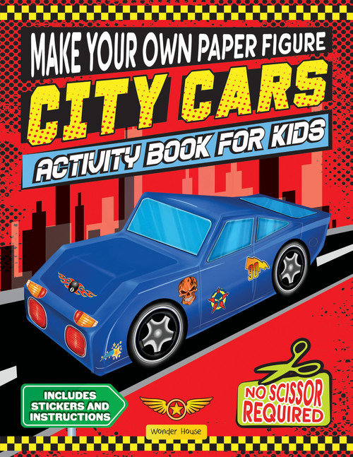 Make your own Paper Figure - City Cars (Activity Book for kids), 9789358566154
