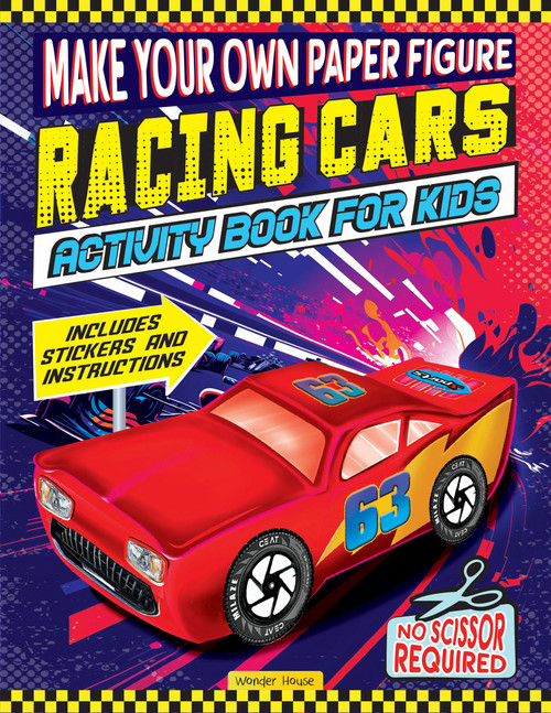 Make your own Paper Figure - Racing Cars (Activity Book for kids) by Wonder House Books, 9789358566369