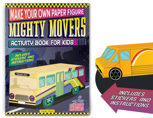 Make your own Paper Figure - Mighty Movers (Activity Book for kids) by , 9789358566628