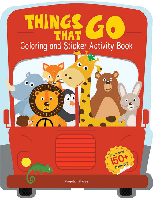 Things That Go - Coloring and Sticker Activity Book (With 150+ Stickers), 9789388810777