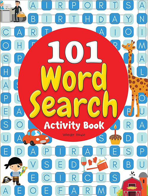 101 Word Search Activity Book: Large Grid Word Search Puzzles for Kids With Attractive Illustrations by Wonder House Books, 9789388810814