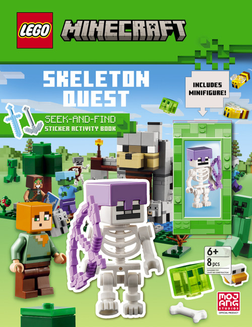 Skeleton Quest (LEGO Minecraft) (A Seek & Find Sticker Activity Book) by Random House, Random House, 9798217119196