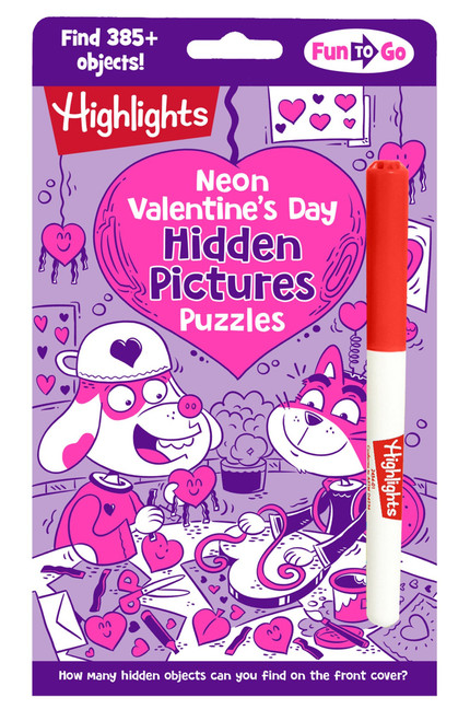 Neon Valentine's Day Hidden Pictures Puzzles by Highlights, 9781639623518