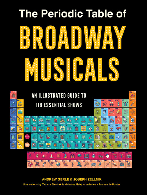The Periodic Table of Broadway Musicals (An Illustrated Guide to 118 Essential Shows) by Andrew Gerle, Joseph Zellnik, 9781454958840
