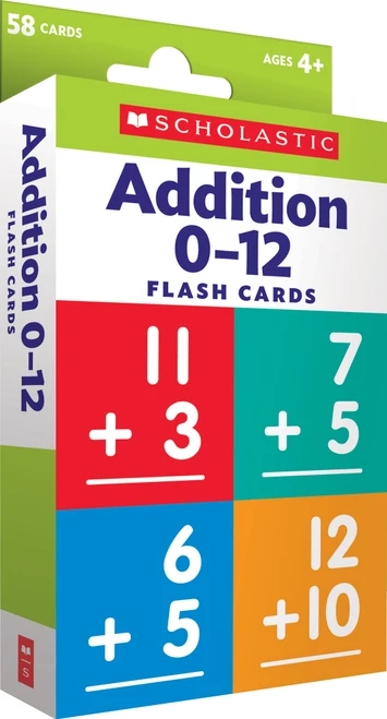 Flash Cards: Addition 0 - 12 by Scholastic, 9781338233544