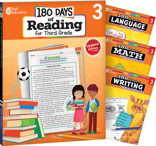 180 Days®: Reading, Math, Writing, & Language for Grade 3: 4-Book Set (Practice, Assess, Diagnose) by Multiple Authors, Christine Dugan, Kristi Sturgeon, Jodene Lynn Smith, Jodene Smith, Jodene Smith, Jodene Smith, 9781425816391