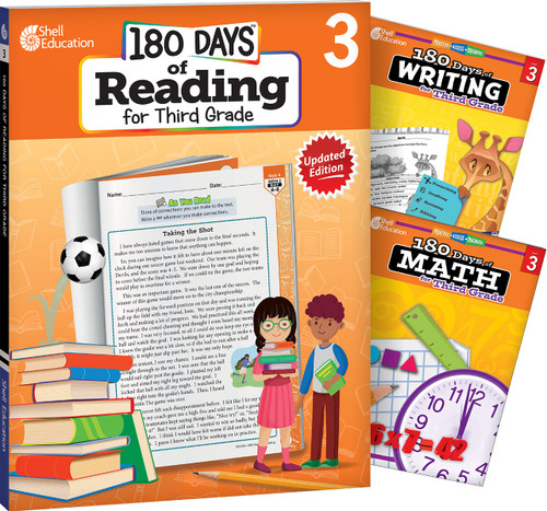180 Days™: Reading, Writing and Math for Grade 3: 3-Book Set (Practice, Assess, Diagnose) by Multiple Authors, Kristi Sturgeon, Jodene Lynn Smith, Christine Dugan, Jodene Smith, Jodene Smith, Jodene Smith, 9781493825929