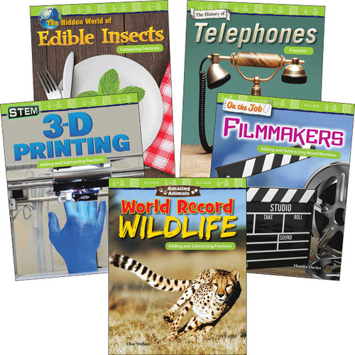 Adding & Subtracting Fractions: Grades 4-5 (5-Book Set) by Multiple Authors, 9781643357980