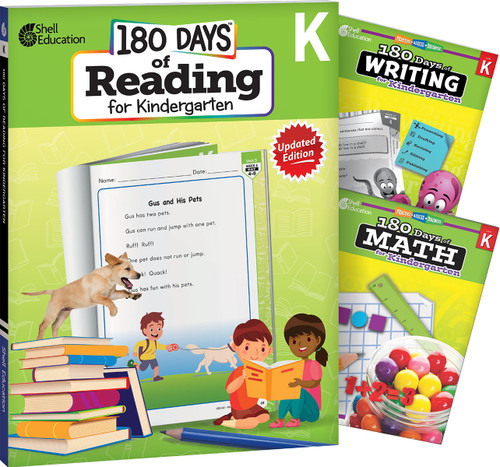180 Days®: Reading, Writing and Math for Grade K: 3-Book Set (Practice, Assess, Diagnose) by Multiple Authors, Tracy Pearce, Jodene Lynn Smith, Suzanne Barchers, Jodene Smith, Jodene Smith, Suzanne Barchers, Suzanne Barchers, Suzanne Barchers, Suzanne Barchers, Jodene Smith, Suzanne Barchers, Suzanne Barchers, Suzanne Barchers, Suzanne Barchers, 9781493825899
