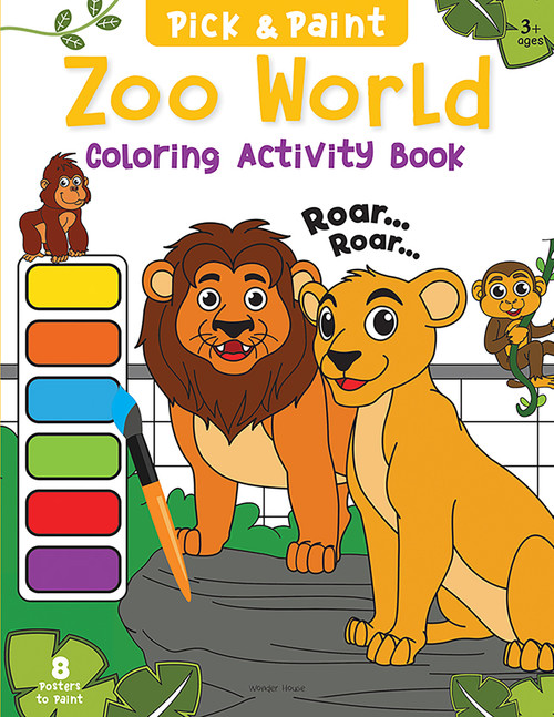 Pick and Paint Coloring Book: Zoo World by Wonder House Books, 9789354403828