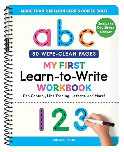 My First Learn-to-Write Workbook (Pen Control, Line Tracing, Letters, and More!) by Crystal Radke, 9798886089127