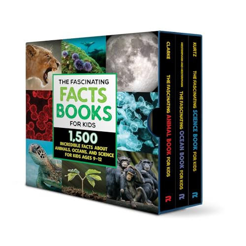 The Fascinating Facts Books for Kids 3 Book Box Set (1,500 Incredible Facts about Animals, Oceans, and Science for Kids Ages 9-12) by Rockridge Press, 9798886087253