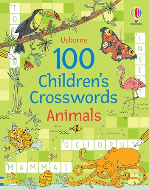 100 Children's Crosswords: Animals by Phillip Clarke, Pope Twins, 9781836053057