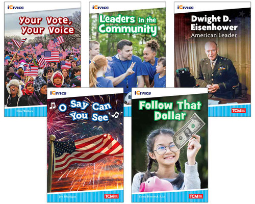 iCivics Grade 2: Leadership & Responsibility 5-Book Set by Multiple Authors, Elise Wallace, Salima Alikhan, Curtis Slepian, 9798330905539