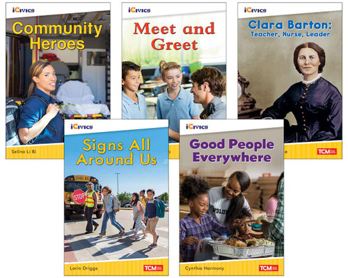 iCivics Grade K: Community & Social Awareness 5-Book Set by Multiple Authors, Selina Li Bi, Stephanie Loureiro, Dona Herweck Rice, 9798330905485