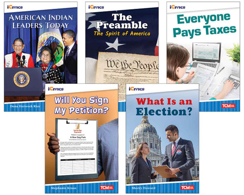 iCivics Grade 3: Leadership & Responsibility 5-Book Set by Multiple Authors, Dona Herweck Rice, Lorin Driggs, Antonio Sacre, 9798330905553