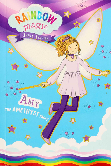 Rainbow Magic Jewel Fairies #5: Amy the Amethyst Fairy by Daisy Meadows, Georgie Ripper, 9781667211930