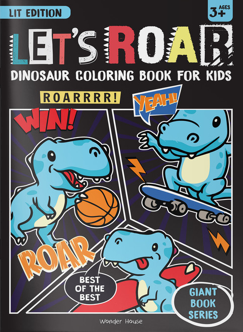 Let's Roar Giant Coloring Book For Kids, 9789362146755