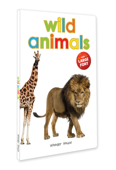 Wild Animals - Early Learning Board Book With Large Font : Big Board Books Series - 9789390183937 by Wonder House Books