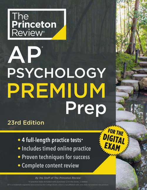 Princeton Review AP Psychology Premium Prep, 23rd Edition (4 Practice Tests + Digital Practice Online + Content Review) by The Princeton Review, 9780593518533