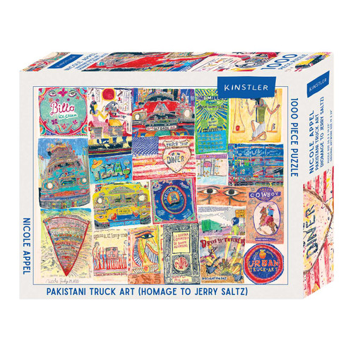 Pakistani Truck Art (Homage to Jerry Saltz) (1000 piece puzzle) by Nicole Appel, 9781959407201