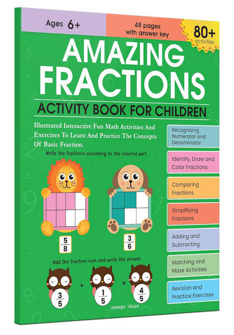 Amazing Fractions Activity Book (Miniature Edition) by Wonder House Books, 9789354407147