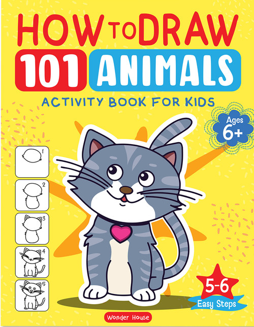101 Learn to Draw drawing Animals by Wonder House Books, 9789362147035