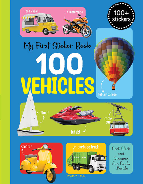 My First 100 Vehicles Stickers by Wonder House Books, 9789362148933