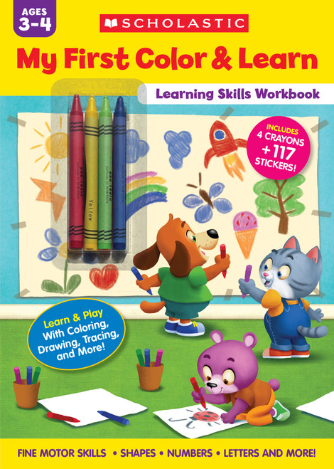 My First Color & Learn Learning Skills Workbook by Scholastic, 9798225030803