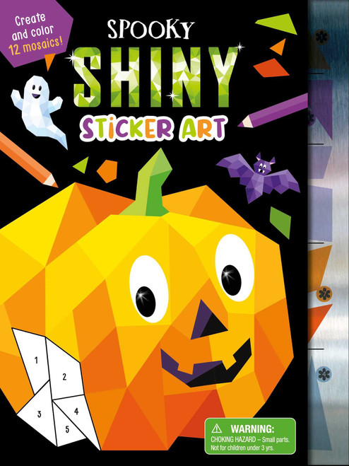 Spooky Shiny Sticker Art (Create and Color 12 Mosaics!) by IglooBooks, Hannah Wood, 9781837955855