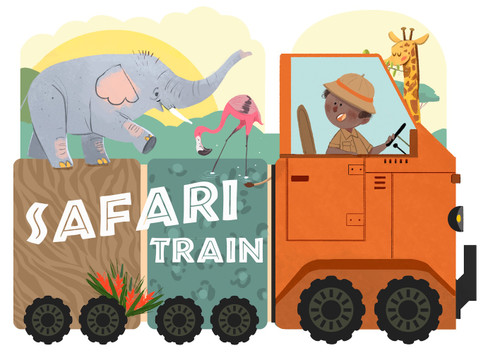 Safari Train by Christopher Robbins, Susanna Covelli, 9798893960594