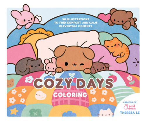 Cozy Days Coloring (36 Illustrations to Find Comfort and Calm in Everyday Moments) by Theresa Le, 9798890034519