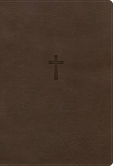 CSB Super Giant Print Reference Bible, Optimal Type, Digital Study Edition, Brown LeatherTouch, Indexed by CSB Bibles by Holman, 9798384546412