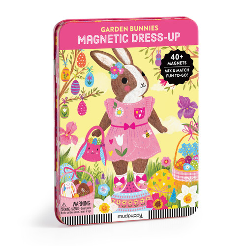 Garden Bunnies Magnetic Dress-up by Mudpuppy, Jenny Miriam, 9780735387737