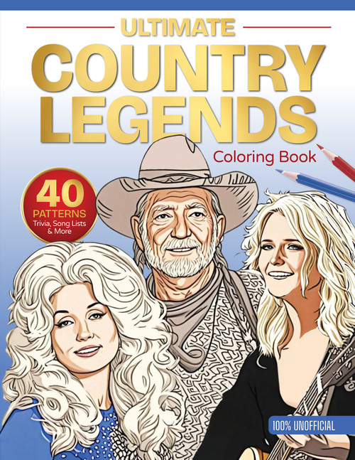 Ultimate Country Legends Coloring Book (40 Patterns, Trivia, Song Lists, and More (100 Percent Unofficial)) by Schiffer Publishing, Ltd., 9780764370571