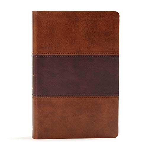KJV Large Print Personal Size Reference Bible, Saddle Brown LeatherTouch Indexed by Holman Bible Publishers, 9781535935609