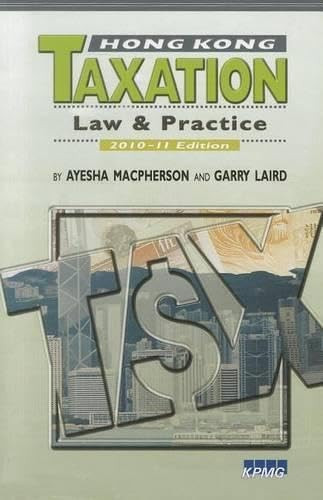 Hong Kong Taxation (Law and Practice) - 9789629964344 - 9789629964344 by Ayesha Macpherson Lau, David Flux, Ayesha Macpherson, David G. Smith, Garry Laird, Justin Pearce, Michael Olesnicky