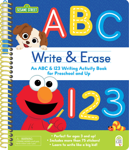 Sesame Street Write & Erase ABC and 123 by Cottage Door Press, 9798890194527