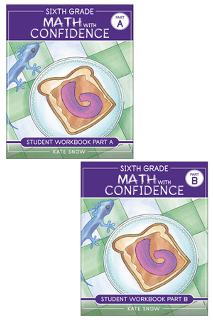 Sixth Grade Math with Confidence Student Workbook Bundle by Kate Snow, Itamar Katz, 9781944481964