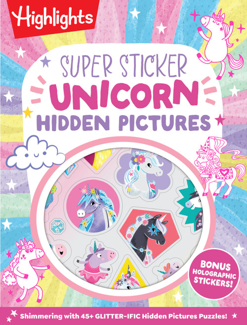 Super Sticker Unicorn Hidden Pictures by Highlights, 9781639625666